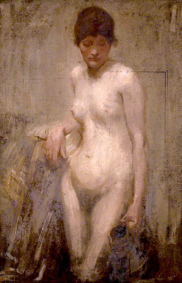 Female Nude with Pitcher by Samuel Peploe