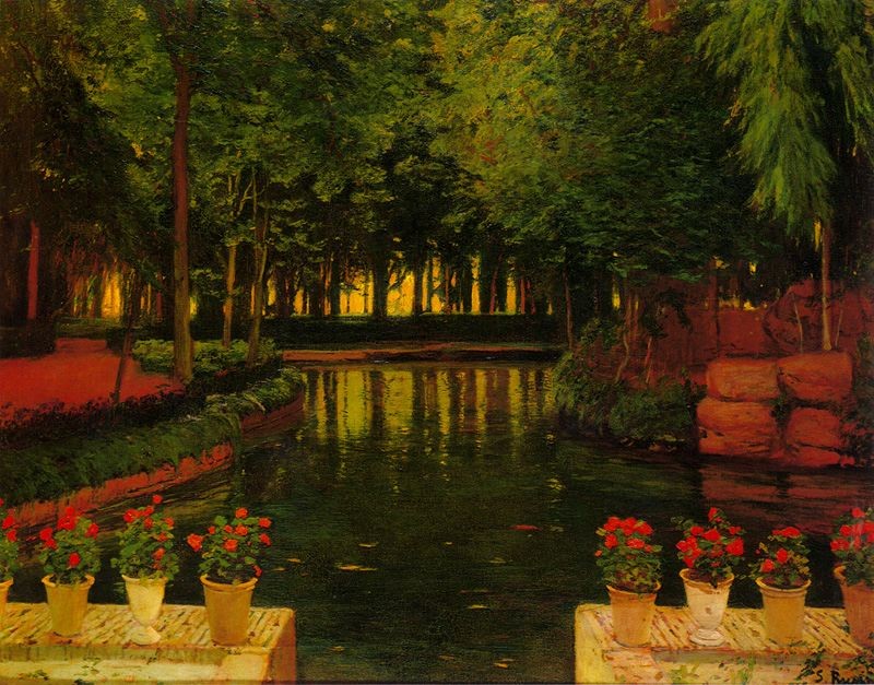 Gardens of Aranjuez (2) by Santiago Rusinol