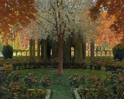 Gardens of Aranjuez (3) by Santiago Rusinol