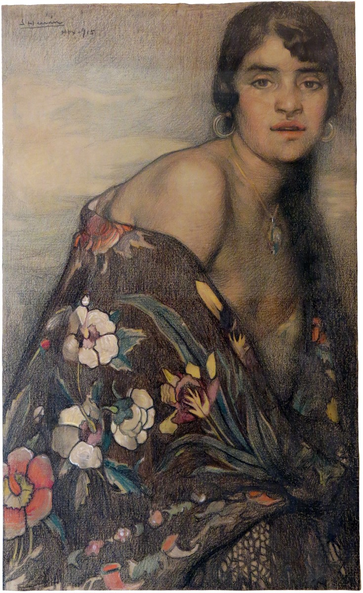 La criolla del mantón by Saturnino Herran