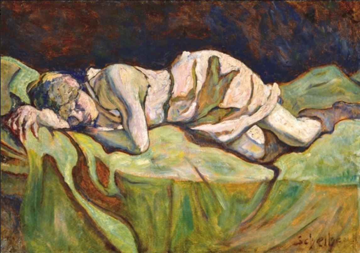 Scheiber Hugó, Fekvő Nő 1912 by Scheiber Hugó