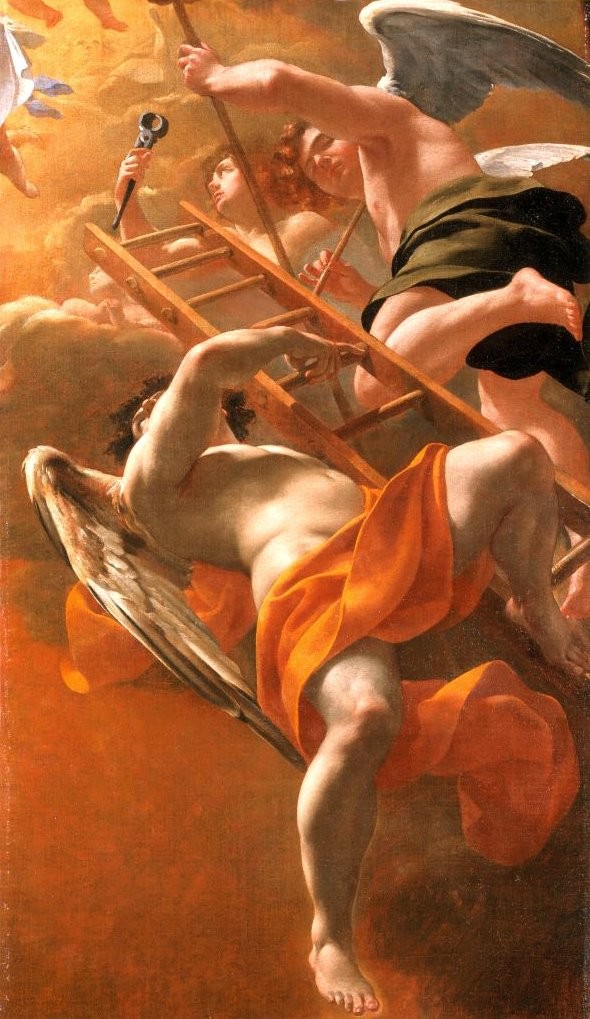 Angels bearing the instruments of the Passion by Simon Vouet