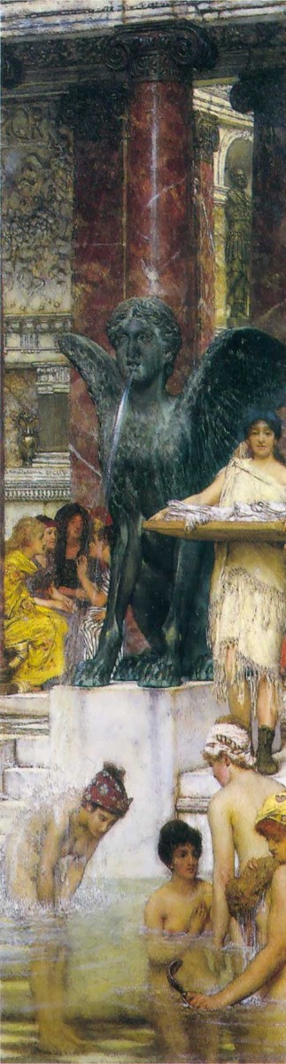 A Bath (An Antique Custom) by Sir Lawrence Alma-Tadema