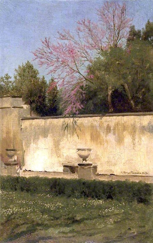 A Corner of the Gardens of the Villa Borghese by Sir Lawrence Alma-Tadema