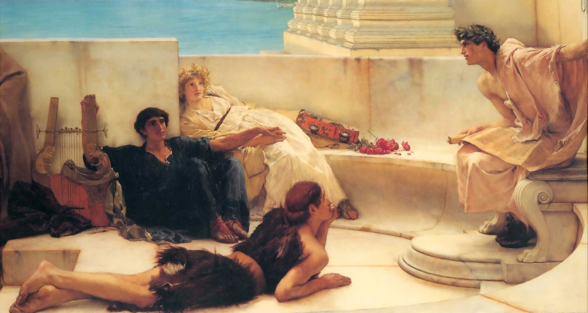 A Reading from Homer by Sir Lawrence Alma-Tadema