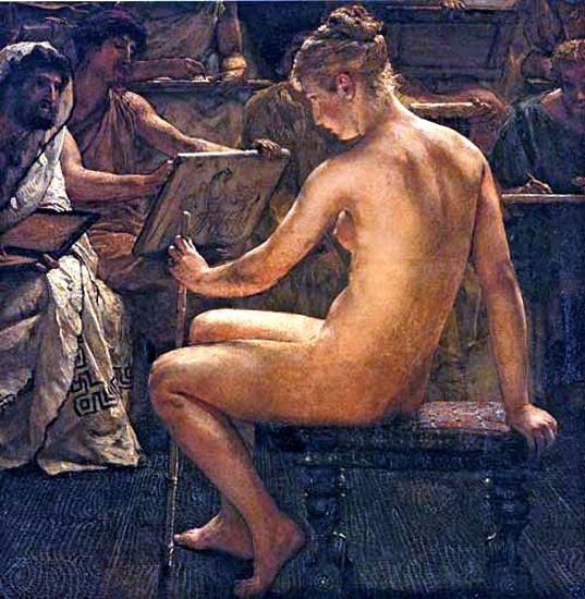 A Roman studio by Sir Lawrence Alma-Tadema