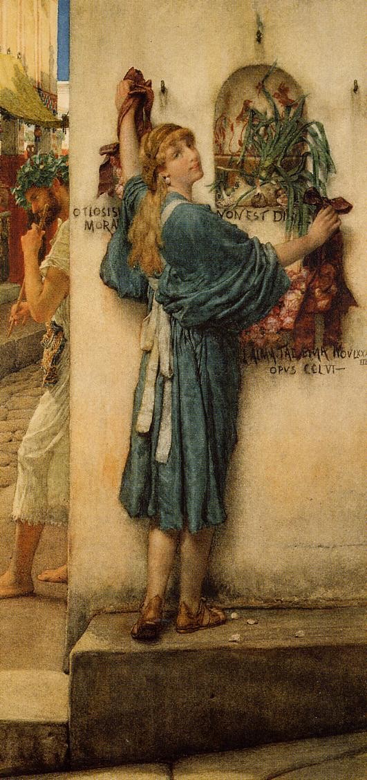 A Street Altar by Sir Lawrence Alma-Tadema
