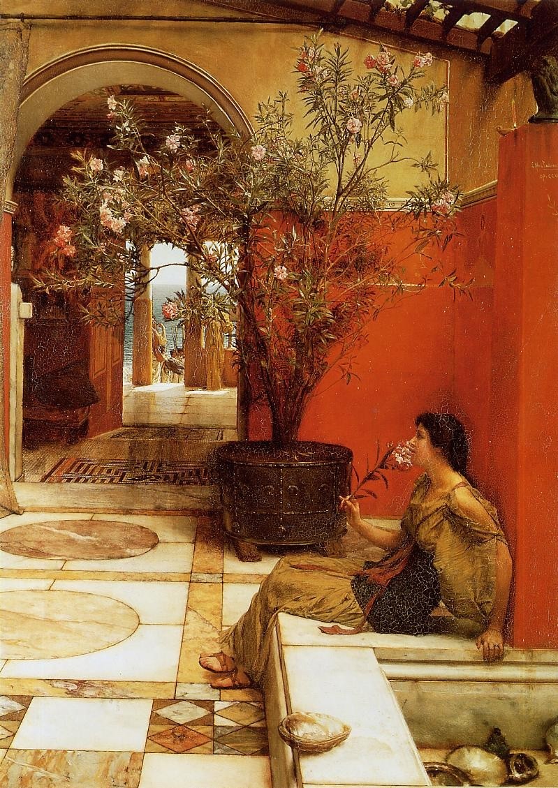 An Oleander by Sir Lawrence Alma-Tadema