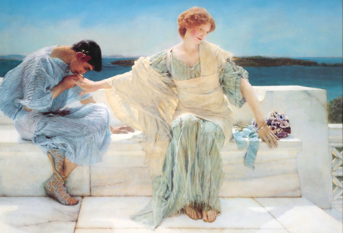 Ask me no more by Sir Lawrence Alma-Tadema