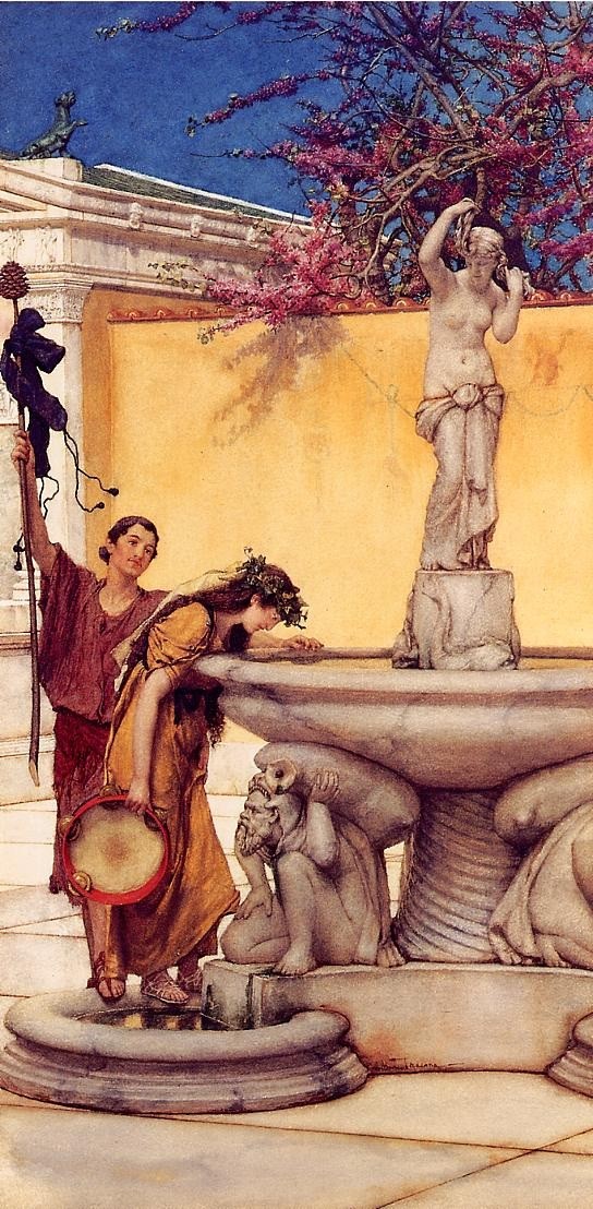 Between Venus and Bacchus by Sir Lawrence Alma-Tadema