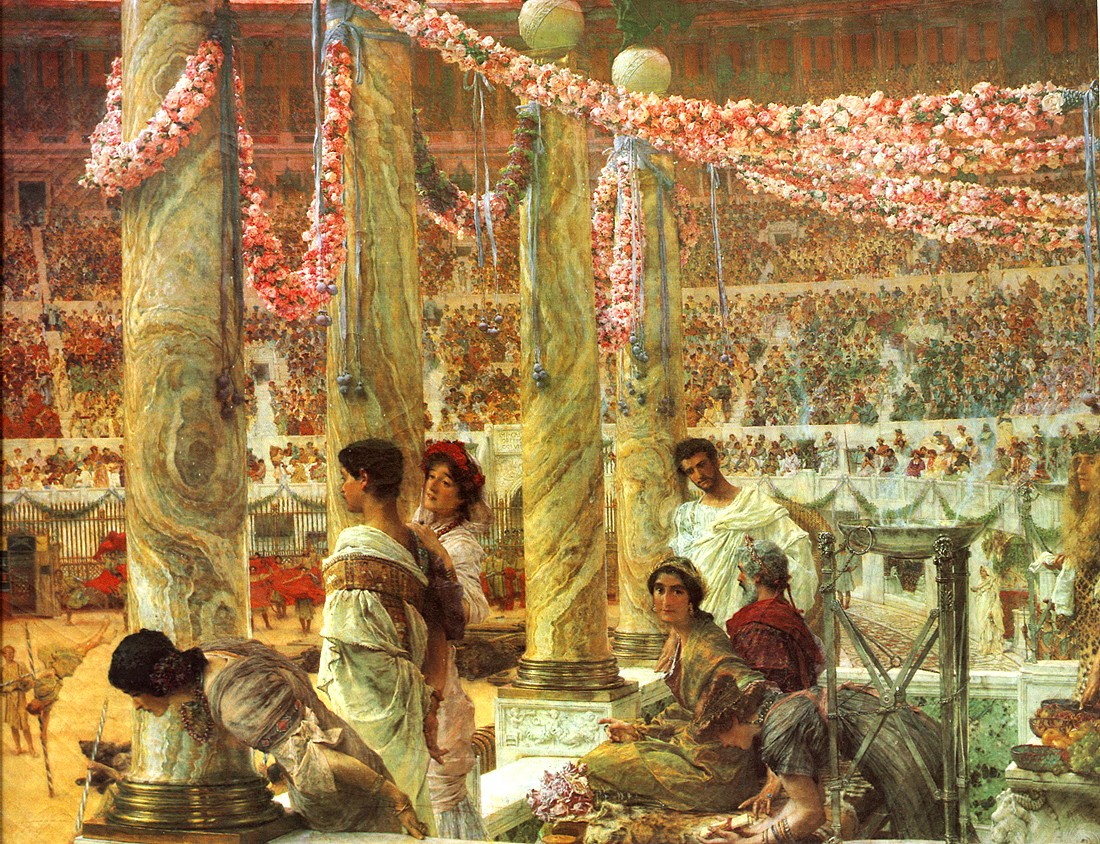 Caracalla and Geta. A Bear Fight in the Coliseum by Sir Lawrence Alma-Tadema