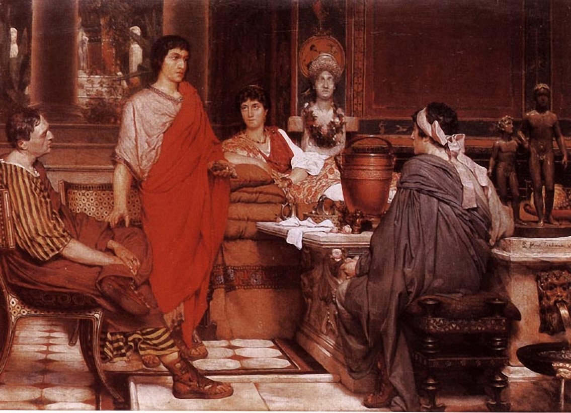Catullus at Lesbia's house by Sir Lawrence Alma-Tadema