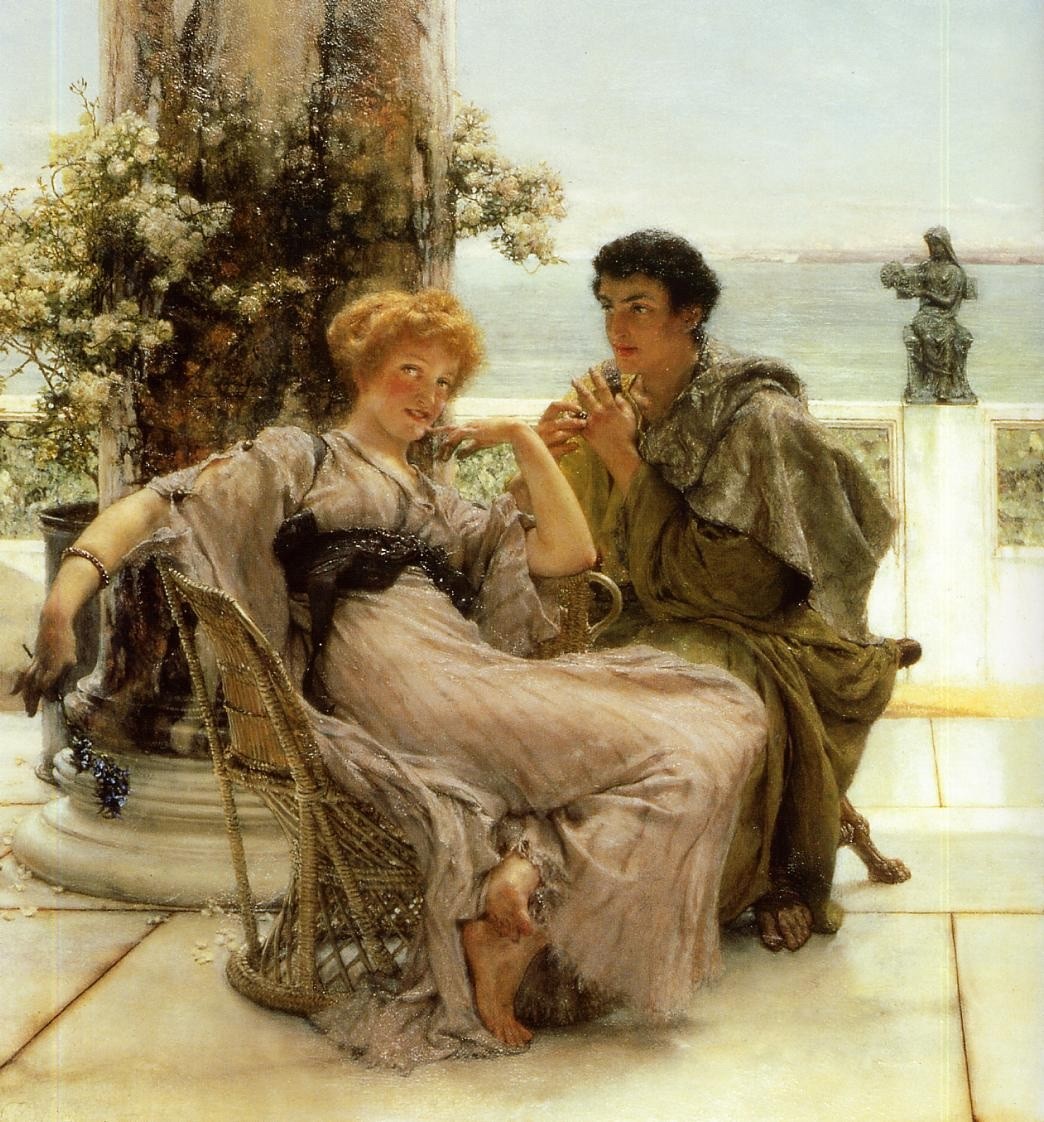 Courtship the Proposal by Sir Lawrence Alma-Tadema