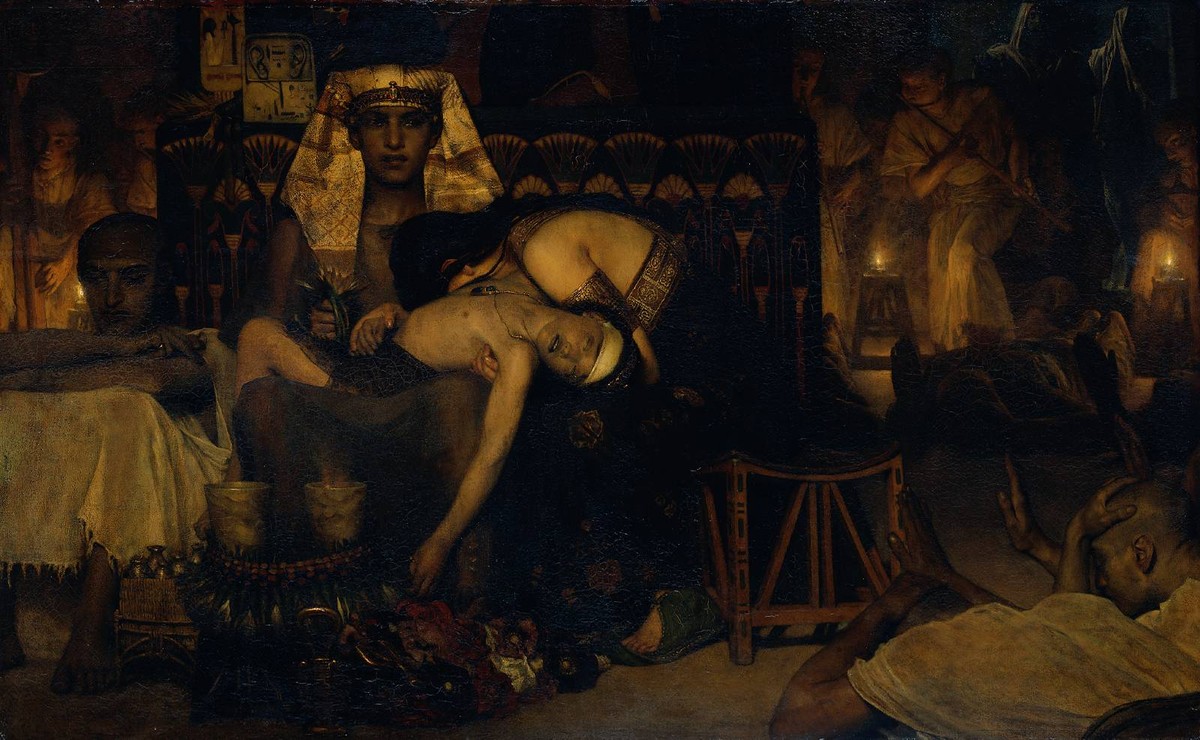 Death of the Pharaoh Firstborn son by Sir Lawrence Alma-Tadema