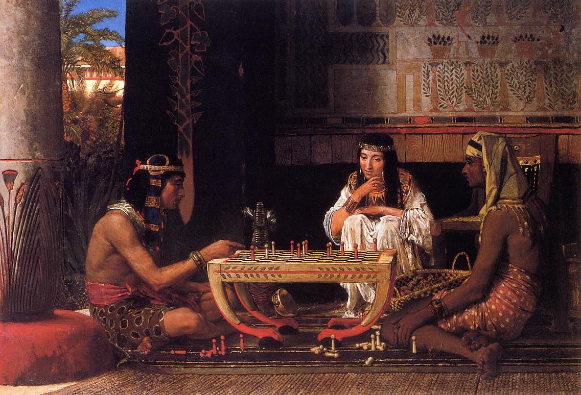 Egyptian Chess Players by Sir Lawrence Alma-Tadema
