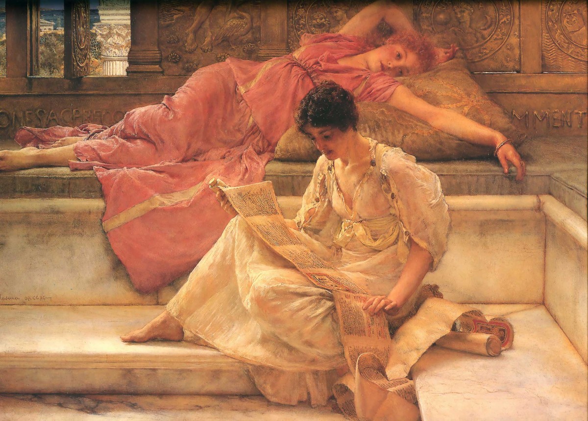 Favourite Poet by Sir Lawrence Alma-Tadema