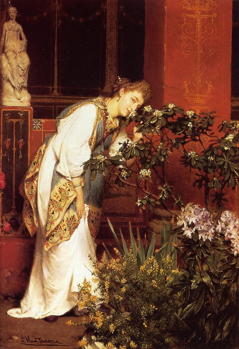 In the Peristyle by Sir Lawrence Alma-Tadema