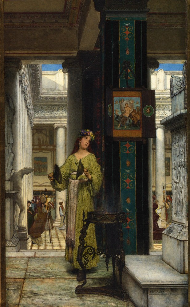 In the Temple by Sir Lawrence Alma-Tadema