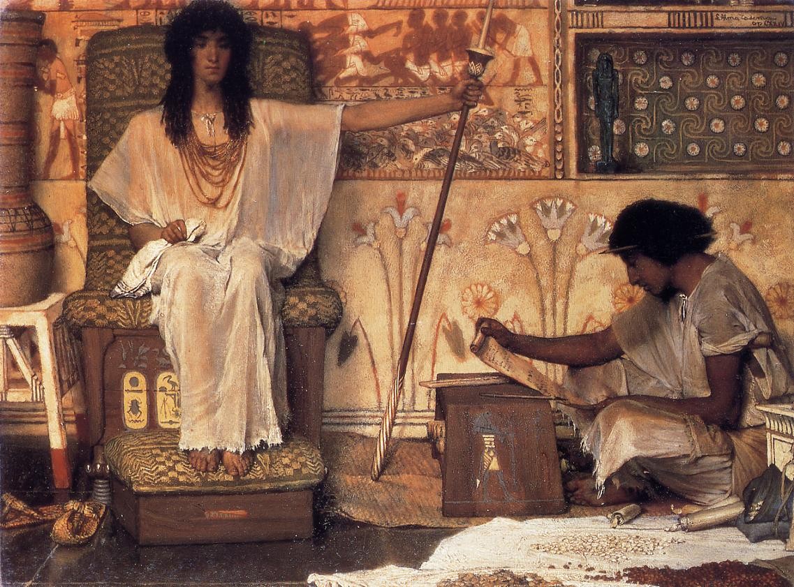 Joseph, Overseer of Pharaoh`s Graneries by Sir Lawrence Alma-Tadema