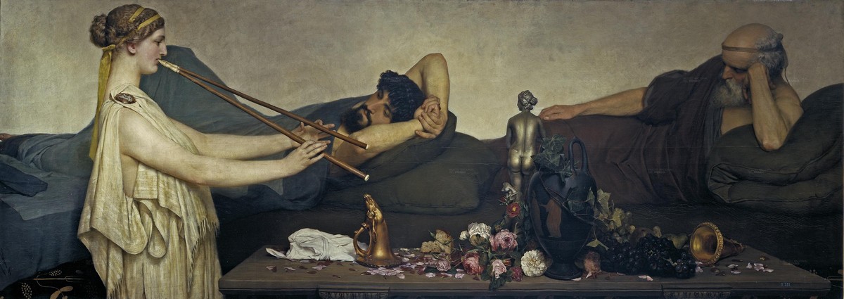 Pompeian Scene or The Siesta by Sir Lawrence Alma-Tadema