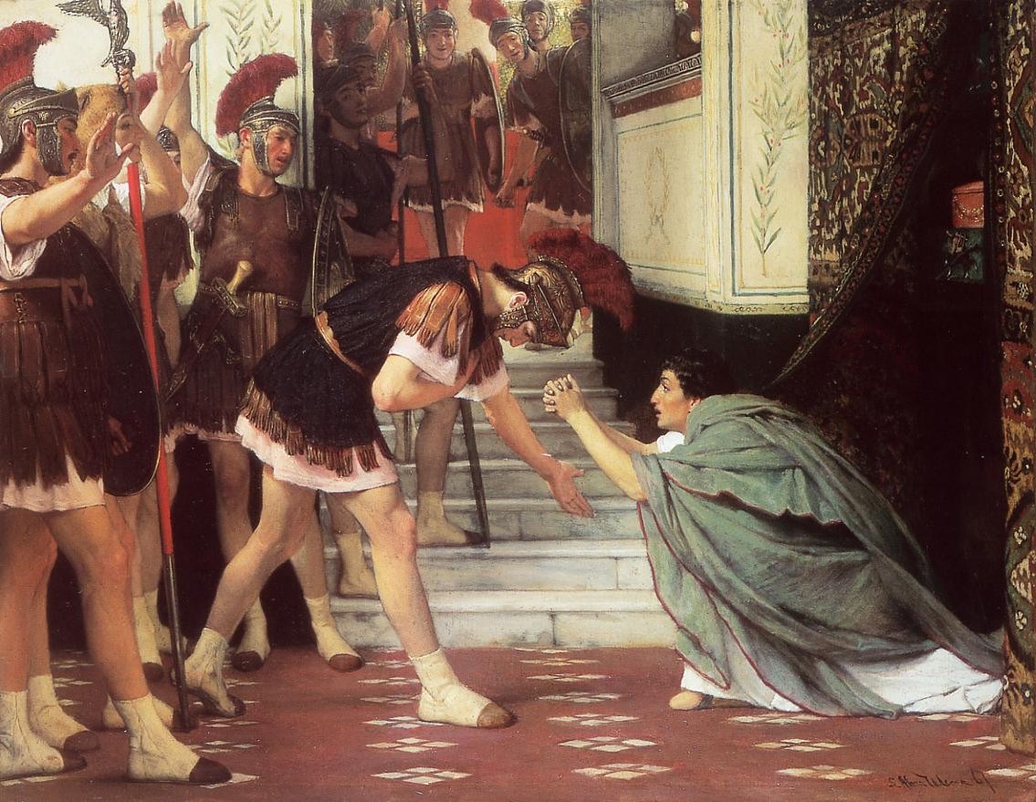 Proclaiming Claudius Emperor by Sir Lawrence Alma-Tadema