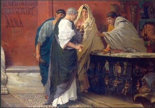 The Armourer's Shop in Ancient Rome by Sir Lawrence Alma-Tadema