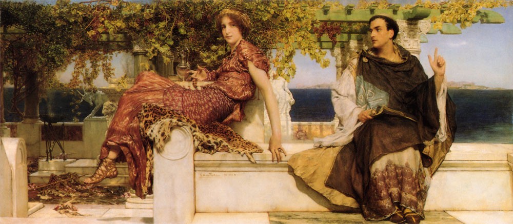 The Conversion Of Paula By Saint Jerome by Sir Lawrence Alma-Tadema