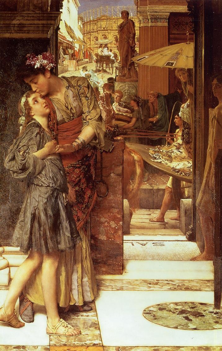 The Parting Kiss by Sir Lawrence Alma-Tadema