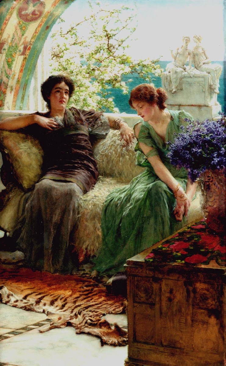 Unwelcome Confidences by Sir Lawrence Alma-Tadema