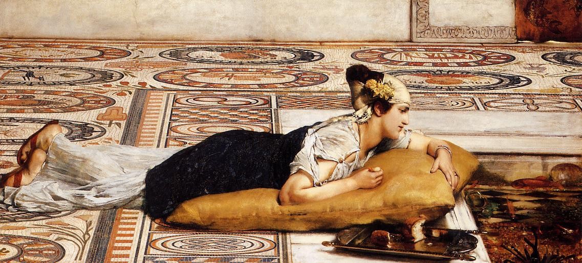 Water Pets by Sir Lawrence Alma-Tadema