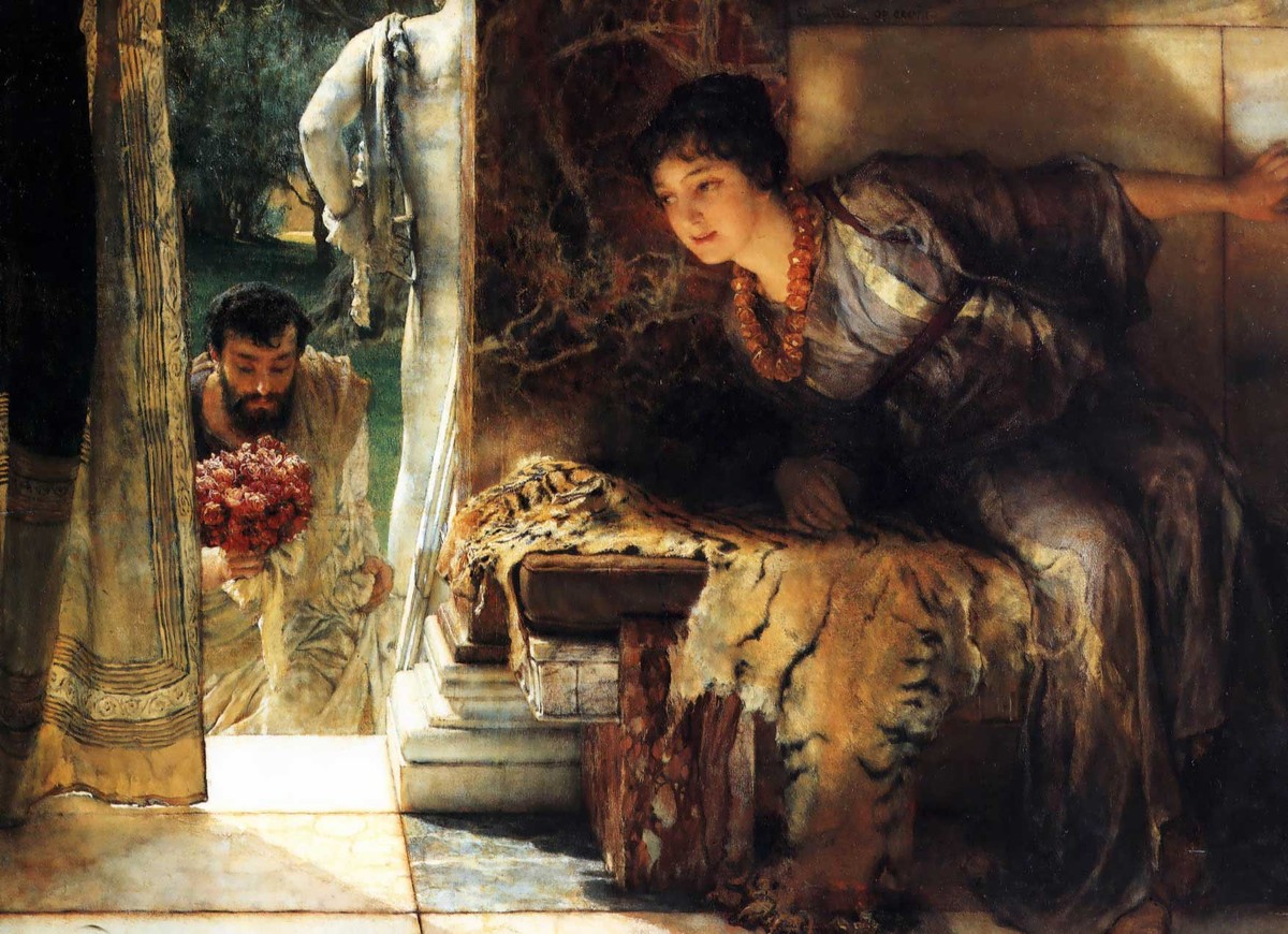 Welcome Footsteps by Sir Lawrence Alma-Tadema
