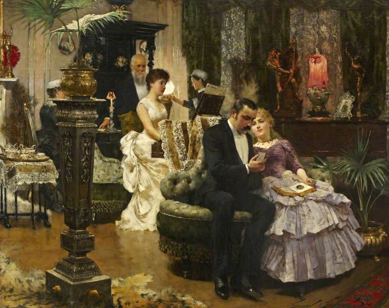 A Conversation Piece by Solomon Joseph Solomon