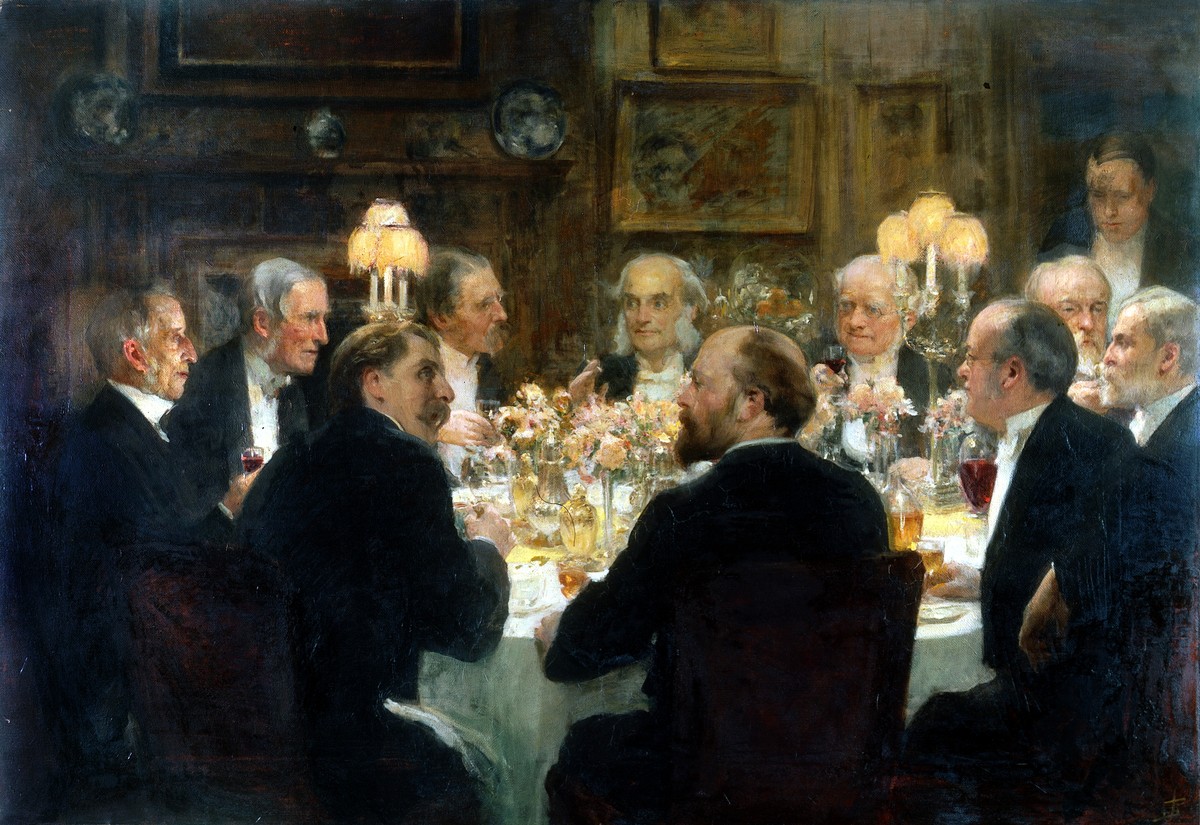 An Octave for Mr Ernest Hart at Sir Henry Thompson's House by Solomon Joseph Solomon