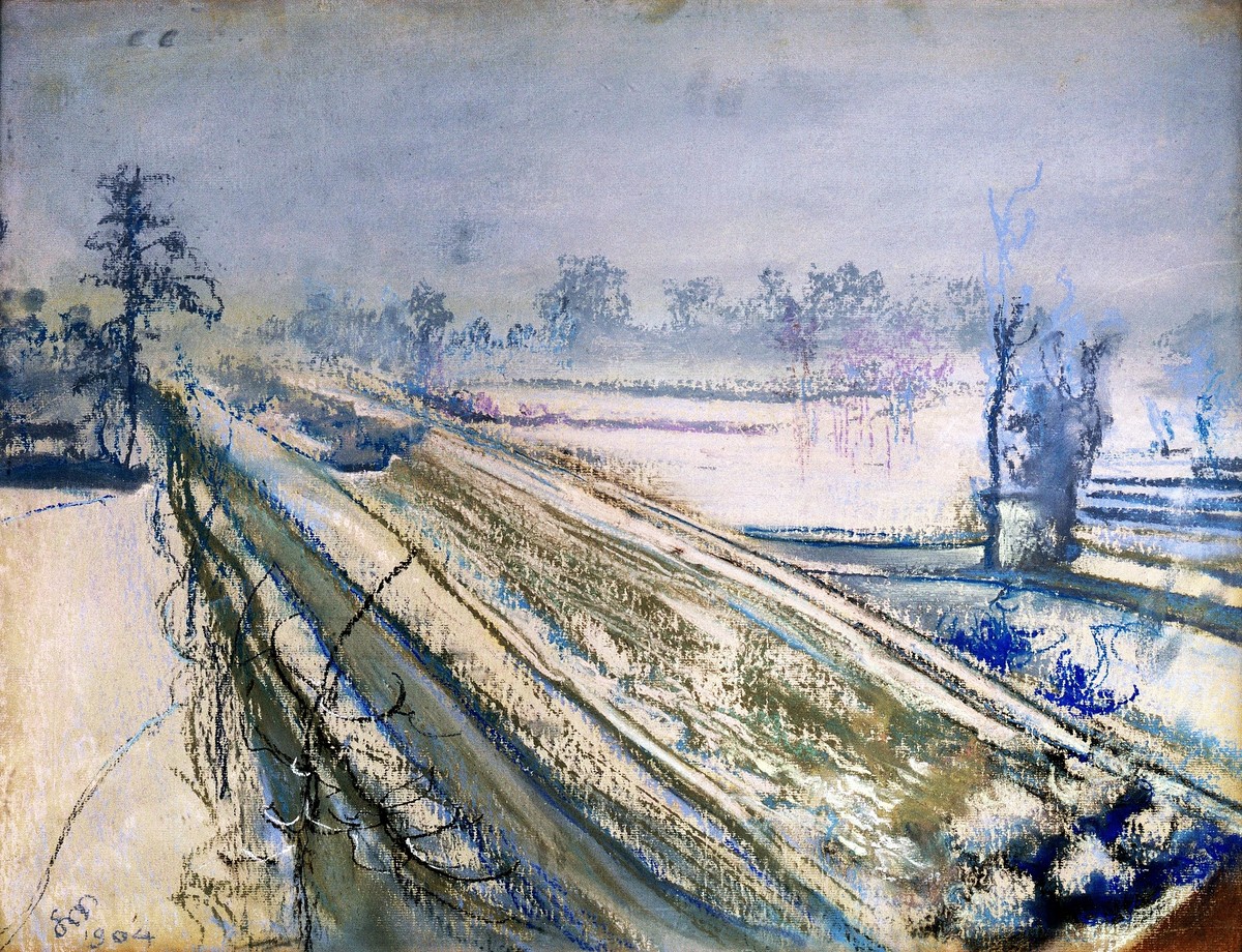 View of Kościuszko Mound from the Artist's Atelier by Stanisław Wyspiański