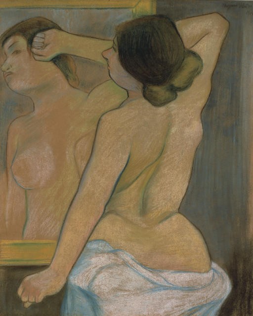 Bare Back in front af a Mirror by Suzanne Valadon