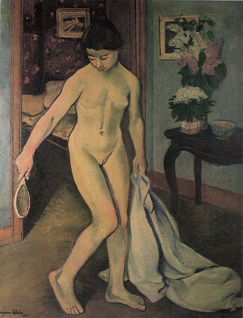 Nude at the Mirror by Suzanne Valadon
