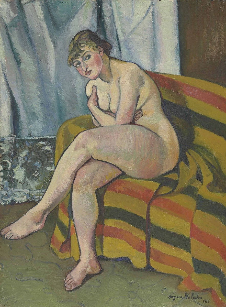 Nude Sitting on a Couch by Suzanne Valadon