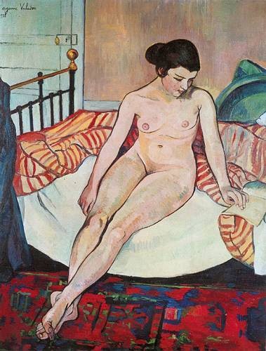 Nude with a Striped Blanket by Suzanne Valadon