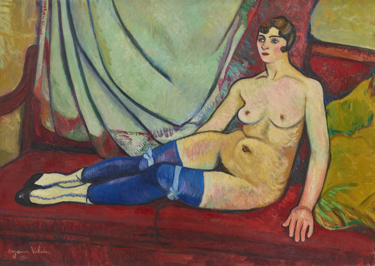 Nude with Blue Stockings by Suzanne Valadon