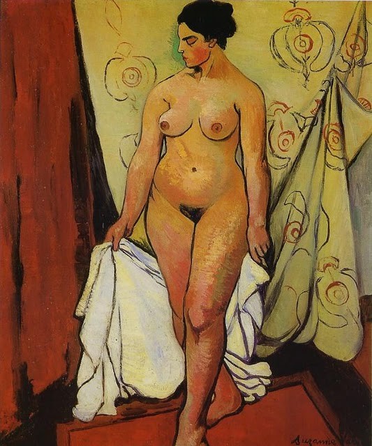 Nude Woman with Drapery by Suzanne Valadon