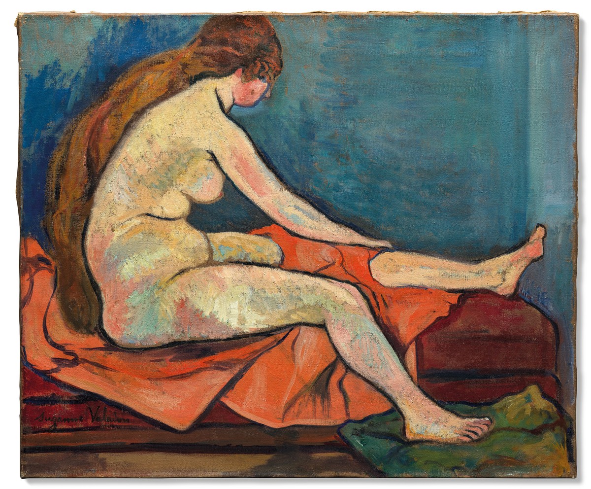 Seated Nude in Profile by Suzanne Valadon