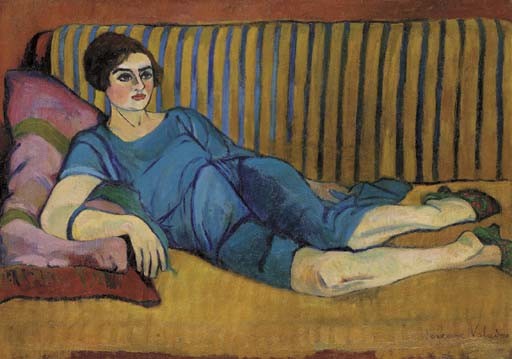 Woman Lying on Sofa by Suzanne Valadon