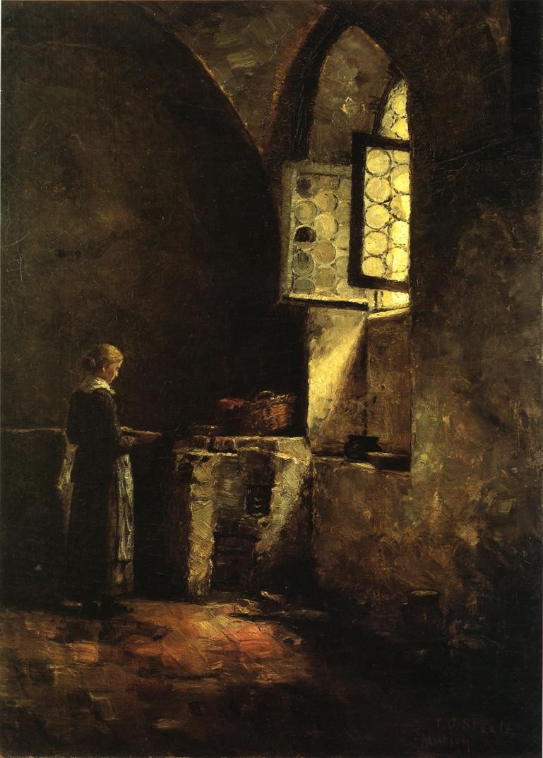 A Corner in the Old Kitchen of the Mittenheim Cloister by T. C. Steele