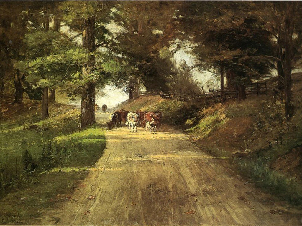 An Indiana Road by T. C. Steele