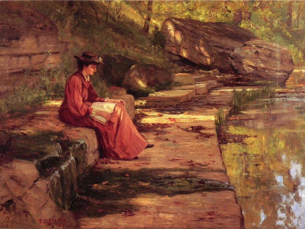 Daisy by the River by T. C. Steele