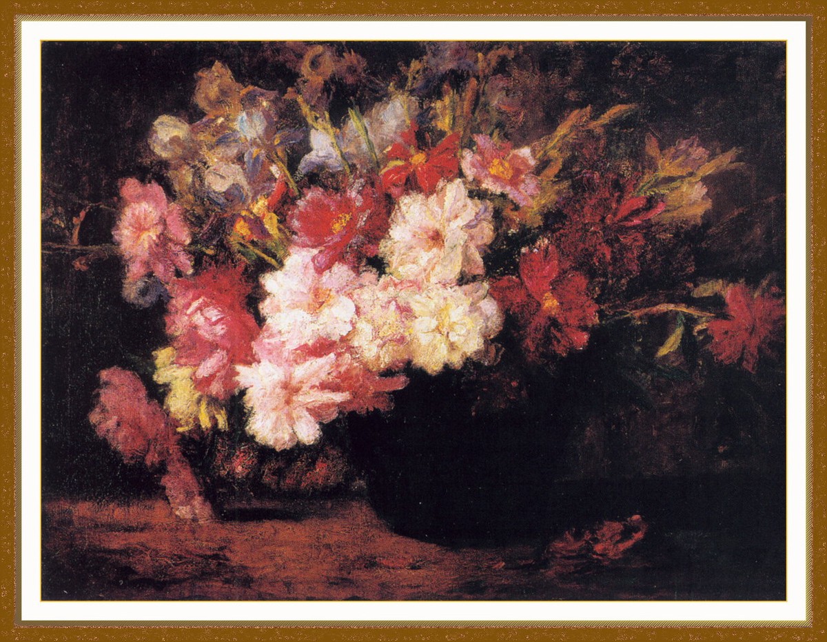 Peonies and Irises by T. C. Steele