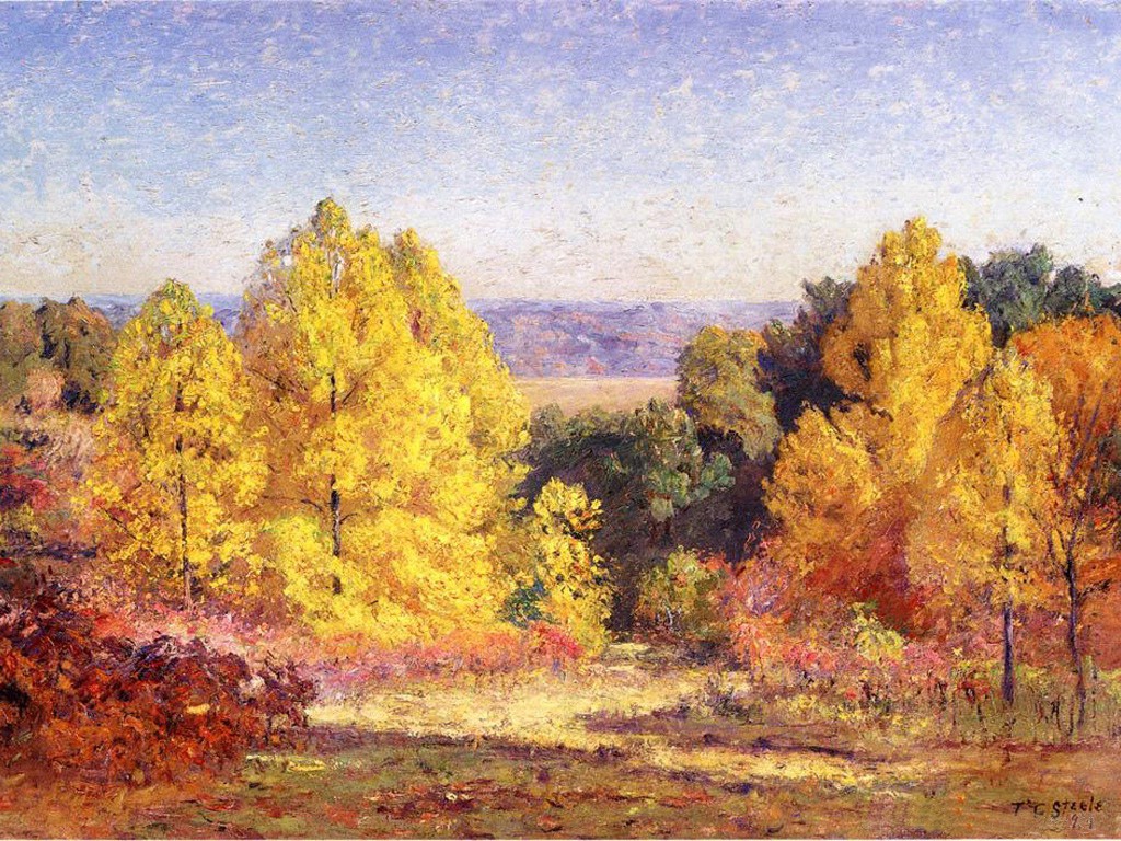 The Poplars by T. C. Steele
