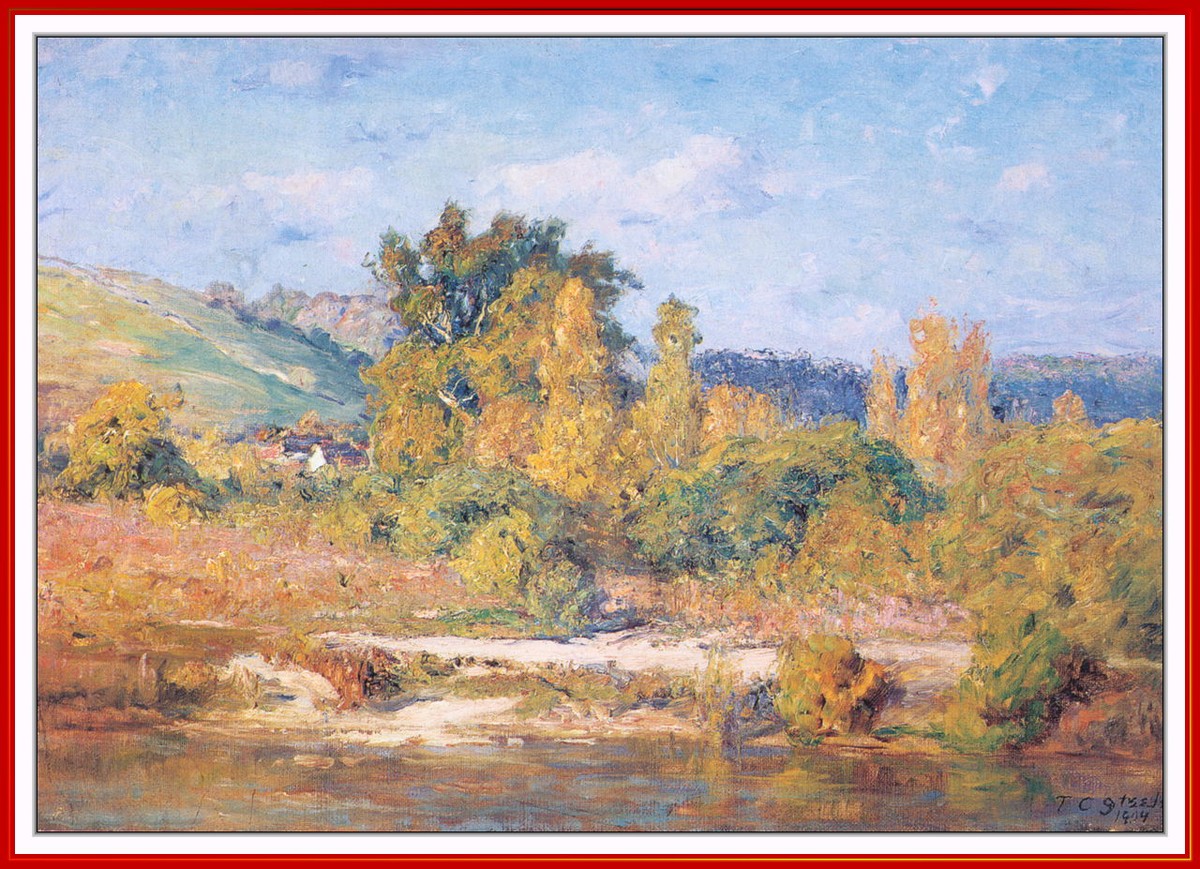 White water River. Brookville by T. C. Steele