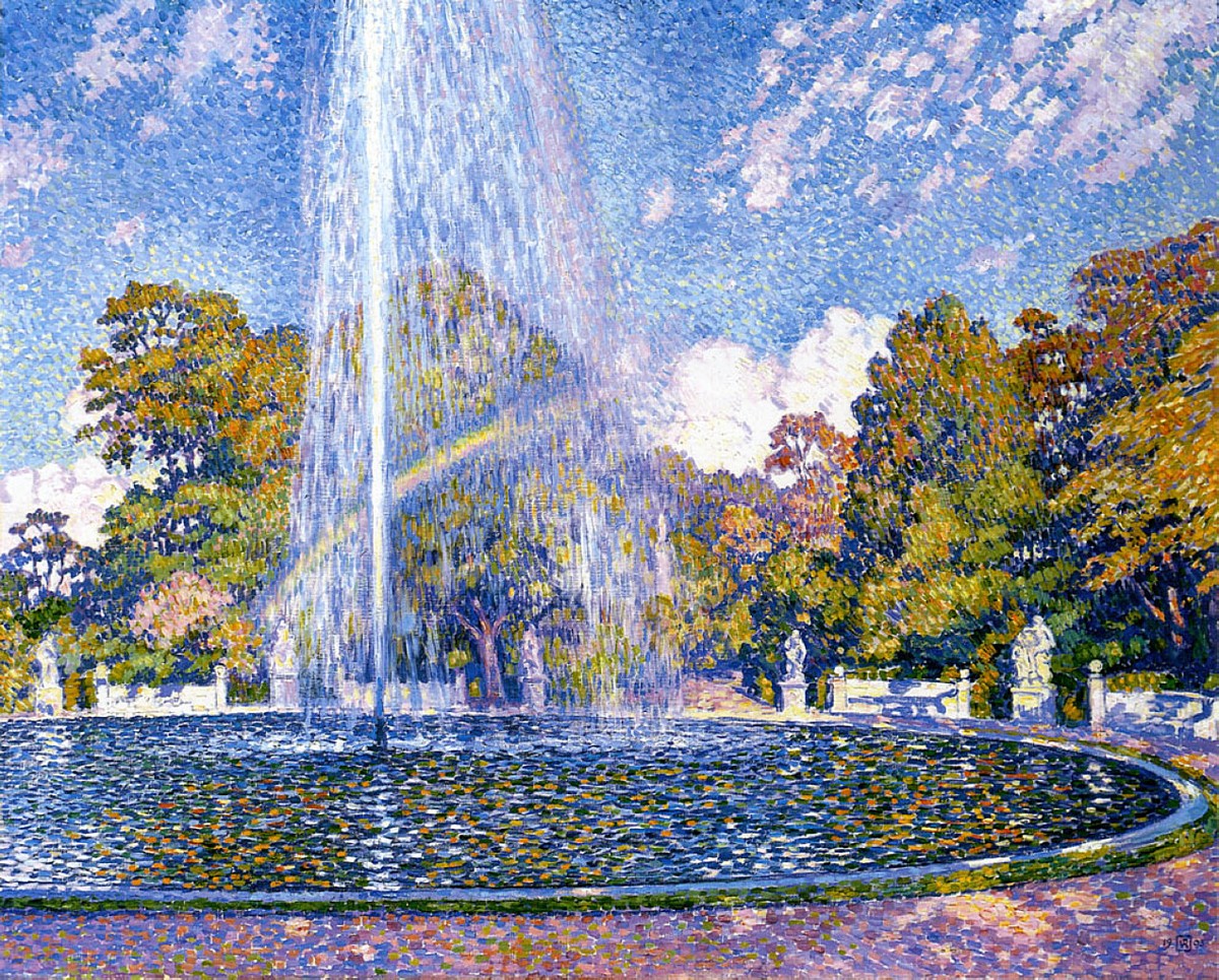 Fountain at San Souci by Theo van Rysselberghe