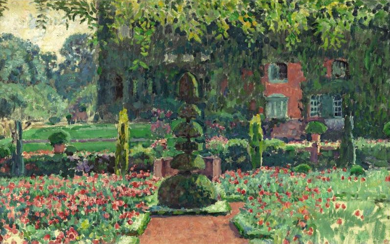 Garden in summer by Theo van Rysselberghe